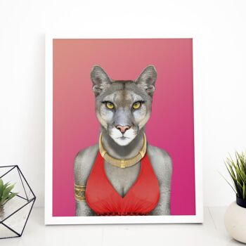 Cougar en imprimé vestimentaire : Rose (Animalyser) 5