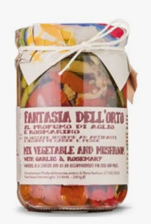 Fantasia dell'orto mit dem Duft von Knoblauch und Rosmarin in Olivenöl 180 g