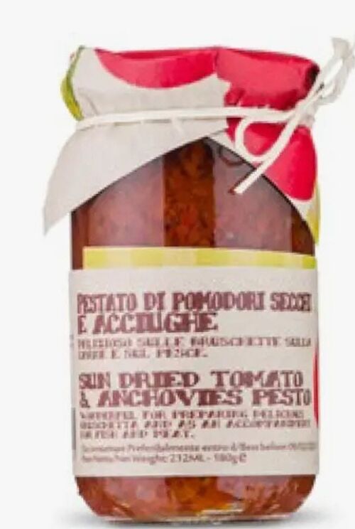 Pestato di pomodori secchi e acciughe, sottolio Calabrese gr 180