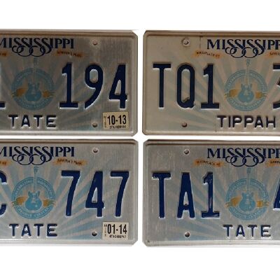 MISSISSIPPI: Authentic US license plate 30x15cm flat with relief