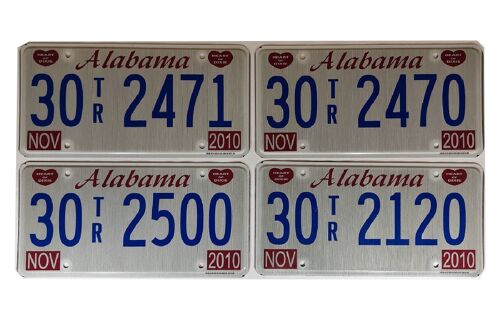 Buy wholesale ALABAMA: Authentic US license plate 30x15cm flat