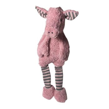 Peluche bio/éco "cochon", 100% coton bio/GOTS, couleur : rose, KUTSC-500 2