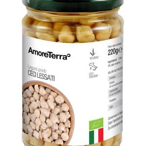 POIS CHICHES BIO NATURELS BOUILLIS EN POT EN VERRE - POIS CHICHES BIO 100% ITALIENS - SANS BISPHENOL - SANS GLUTEN - HAUTE QUALITÉ - SANS OGM