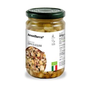 SOUPE DE LÉGUMINEUSES BIO PRÊTE EN POT DE VERRE - LÉGUMINEUSES BIO 100% ITALIENNES - SANS BISPHENOL - SANS GLUTEN - HAUTE QUALITÉ - SANS OGM