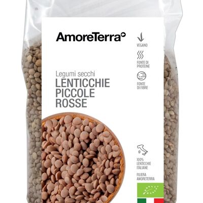 SMALL DRIED RED LENTILS - ITALIAN ORGANIC