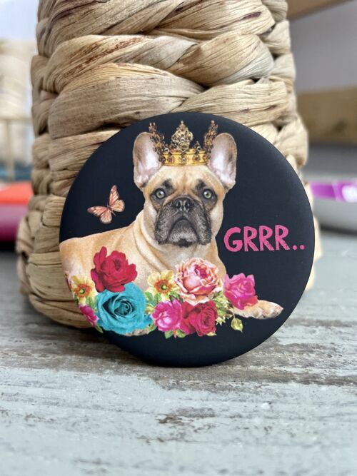 Badge Bulldog Grrr 1