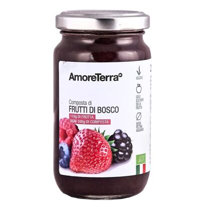 ORGANIC BERRIES COMPOTE WITHOUT ADDED PECTIN AND ONLY FRUIT SUGAR