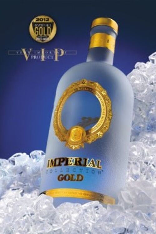 Vodka russe Impérial Collection Gold 1 litre