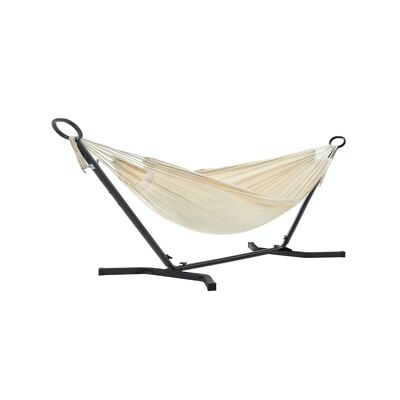 Hammock with height adjustable stand