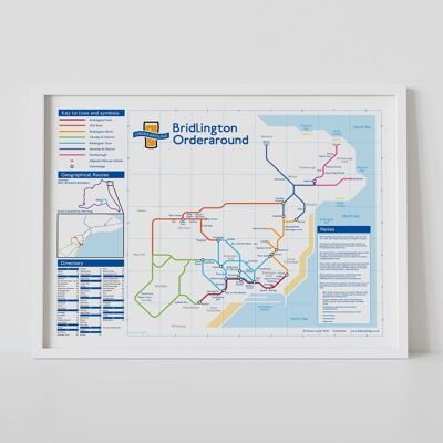 Mapa de pub estilo metro de Londres: Bridlington