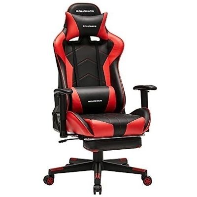 Silla gaming negra-roja