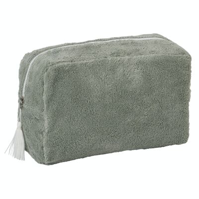 Trousse de toilette en bambou - Vert de gris