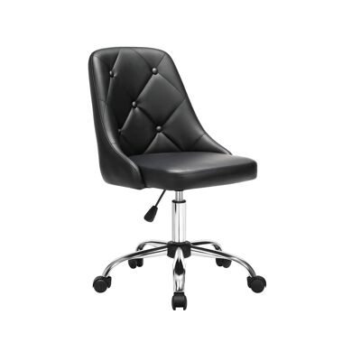 Height adjustable computer chair black
