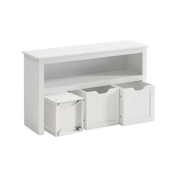 Armoire à jouets pour chambre d'enfant blanc 1