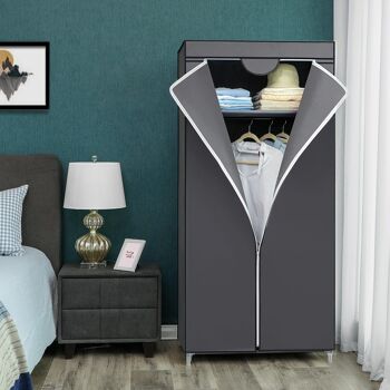 Armoire pliante avec tringle à vêtements 4