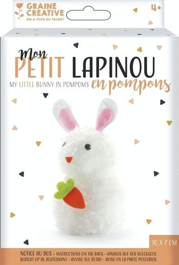 RABBIT POMPOM KIT 4