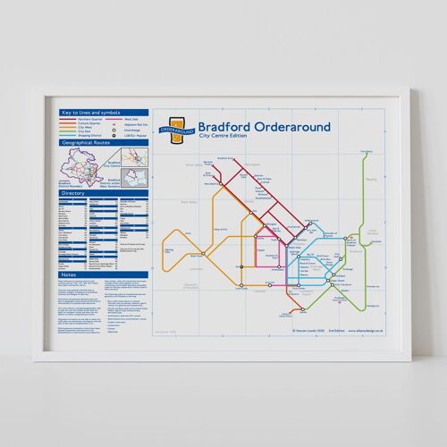 London Underground-style pub map: Bradford City