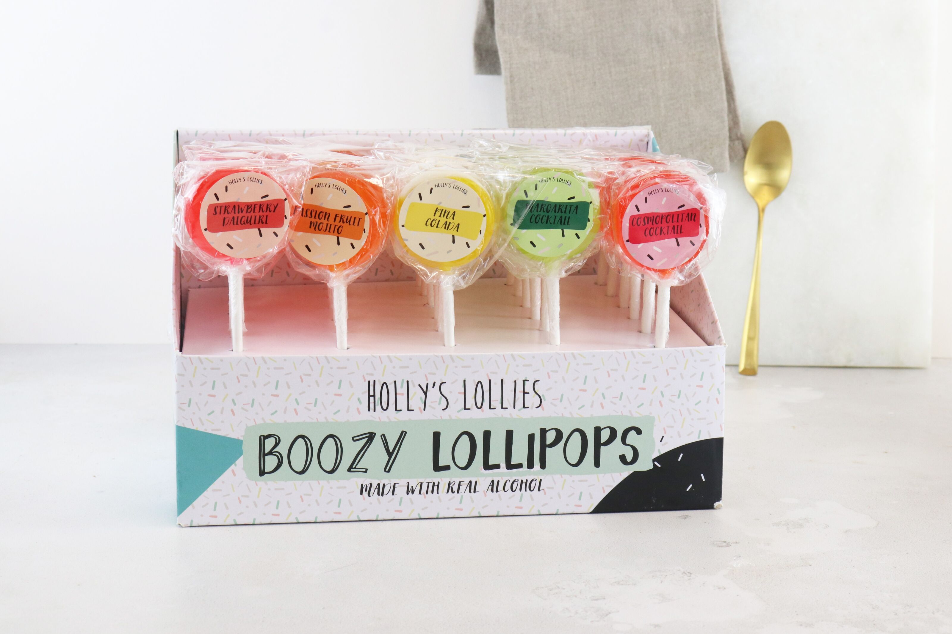 Alcoholic Amaretto Hot Drinks Stirrers By Holly's Lollies