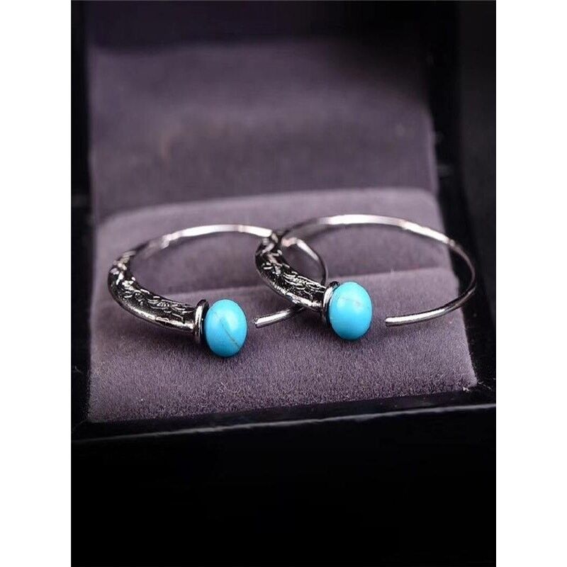 Orecchini turchesi vintage stile punk