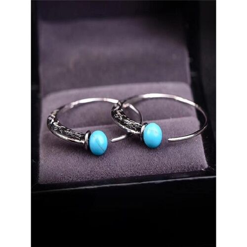 Punk Style Vintage Turquoise Earrings