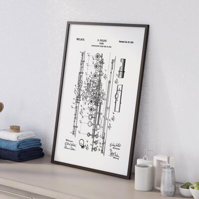 Patent drawing print: Flute
