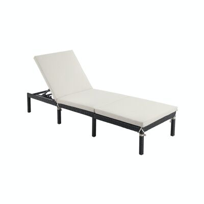 Lounger with thick cushion