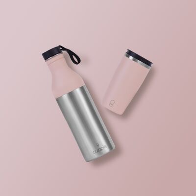 Blush Pink Cupple - 2 in 1 Reusable Coffee Cup and Water Bottle