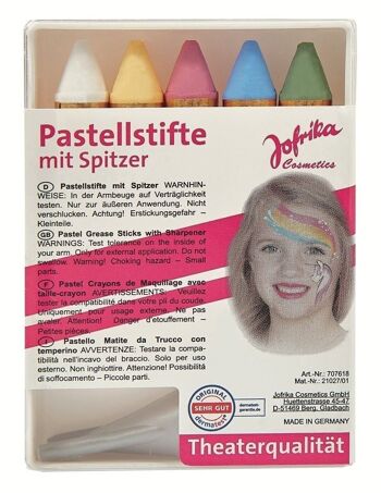 BOITE 5 CRAYONS JOFRIKA COULEURS PASTELS 3