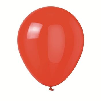 SACHET DE 10 BALLONS 12 POUCES ROUGE 2