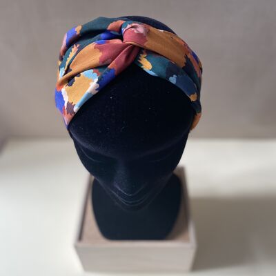 Headband et ceinture Joséphine motif bouquet bleu