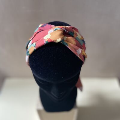 Headband et ceinture Joséphine motif bouquet rose