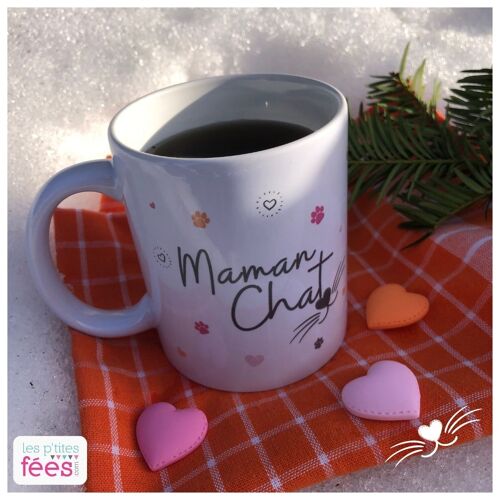 Mug "Maman Chat" (Famille, Naissance, Animaux, fête des mères)