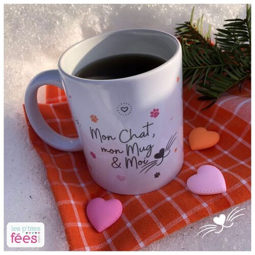 Mug "Mon Chat, mon Mug & Moi" (Cocooning, Teatime, animaux)