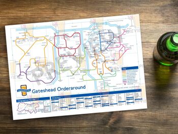 Carte des pubs de style métro de Londres : Gateshead 2