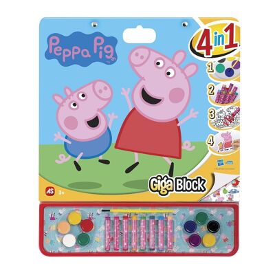 Blocco da disegno PEPPA PIG 4 IN 1