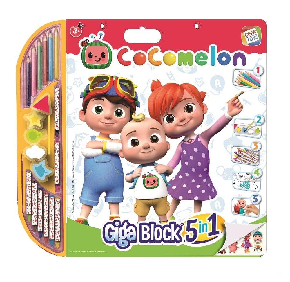 Zeichnungsblock COCOMELON 5 IN 1