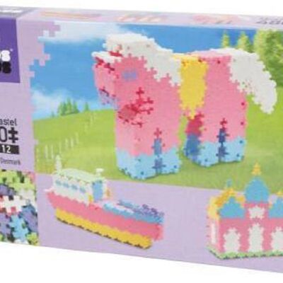 Construction Toy.PLUS PLUS 480 PIECES PASTEL 3 IN 1