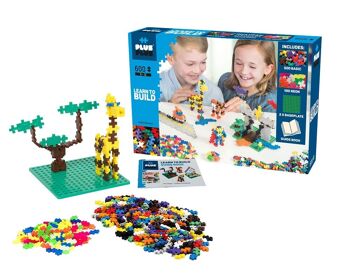 Jouet de construction.PLUS PLUS 600 PIECES BASIC LEARN TO BUILD 2