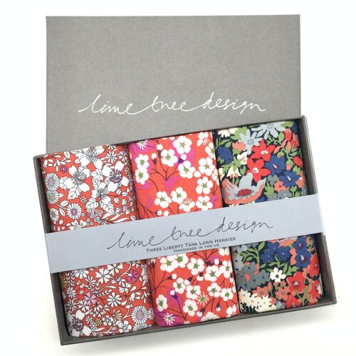 3 Hankies made with Liberty Tana Lawn  - Harry Hotters