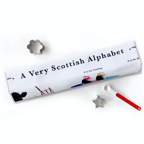 A Very Scottish Alphabet Tea Towel