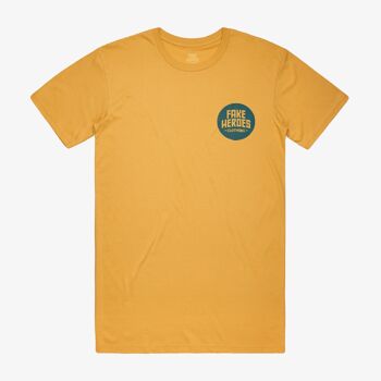 T-shirt basique moutarde 2