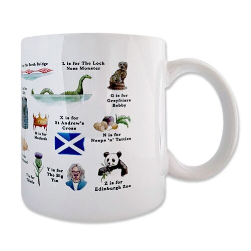 A Very Scottish Alphabet Mug