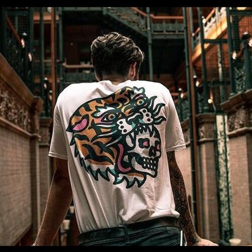 Neon Tiger Back Print