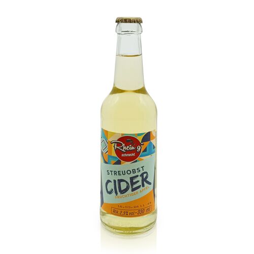 Rhein g`schmeckt Streuobst Cider, Fruchtiger Apfel - 16 x 330ml
