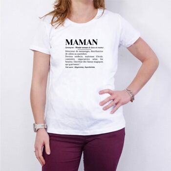 Tee-shirt blanc "Maman définition" 2