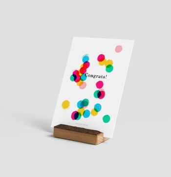 Impression d'art mini confettis | Carte de correspondance d'illustration 2