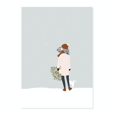 Póster Laurette bajo la nieve