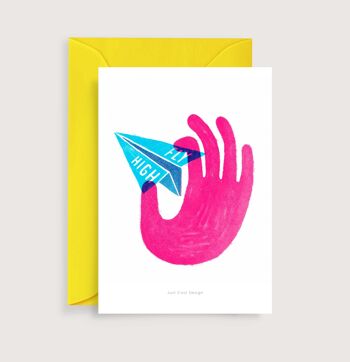 Fly high mini art print | Carte de correspondance d'illustration 1