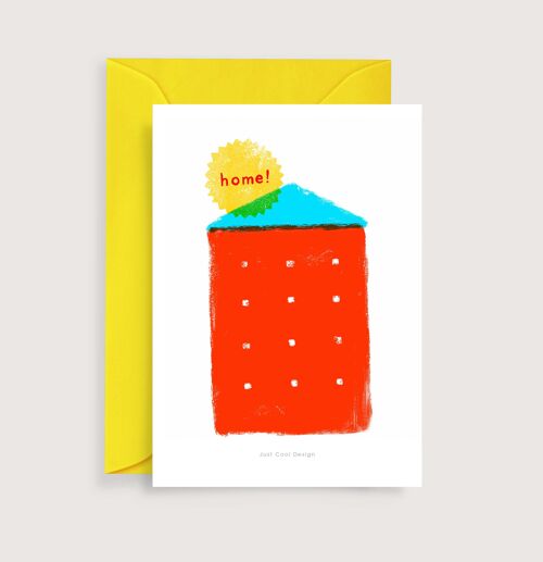 Home mini art print | Illustration note card