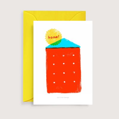 Startseite Mini-Kunstdruck | Illustrationsanmerkungskarte